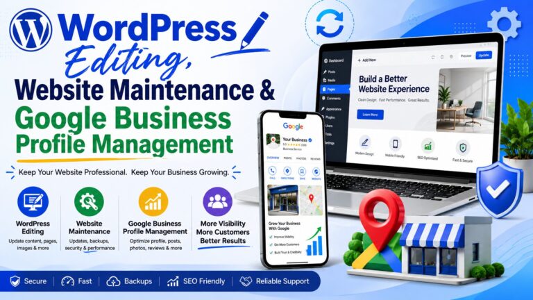 WordPress Editing, Website Maintenance