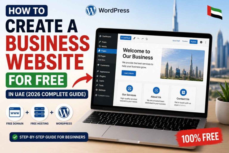 how to create a website for business for free